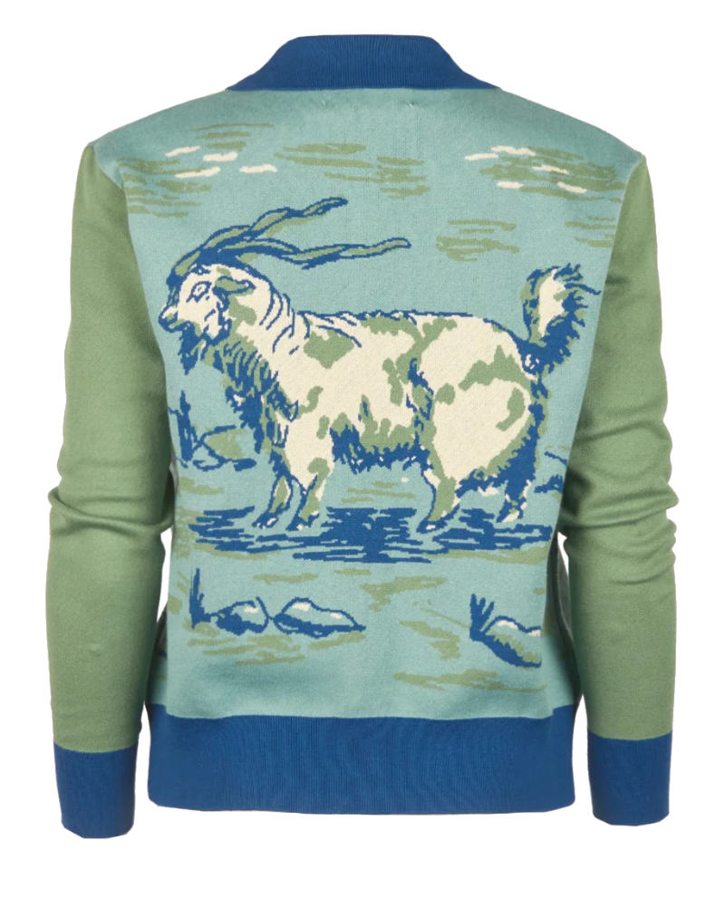 Handmade goat knit cardigan